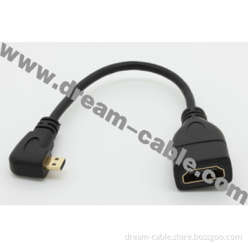 Right Angle Micro HDMI Cable for Smartphone